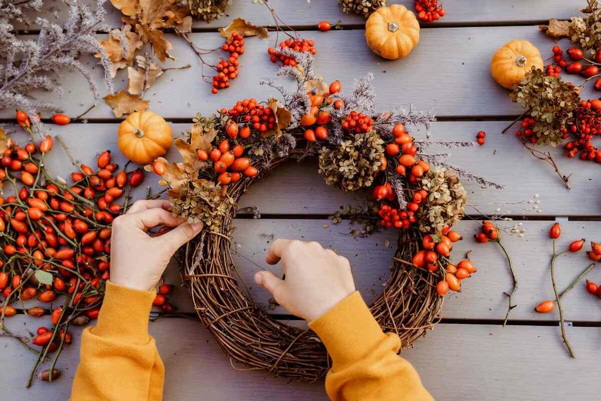 decorazioni per la casa con i colori dell'autunno